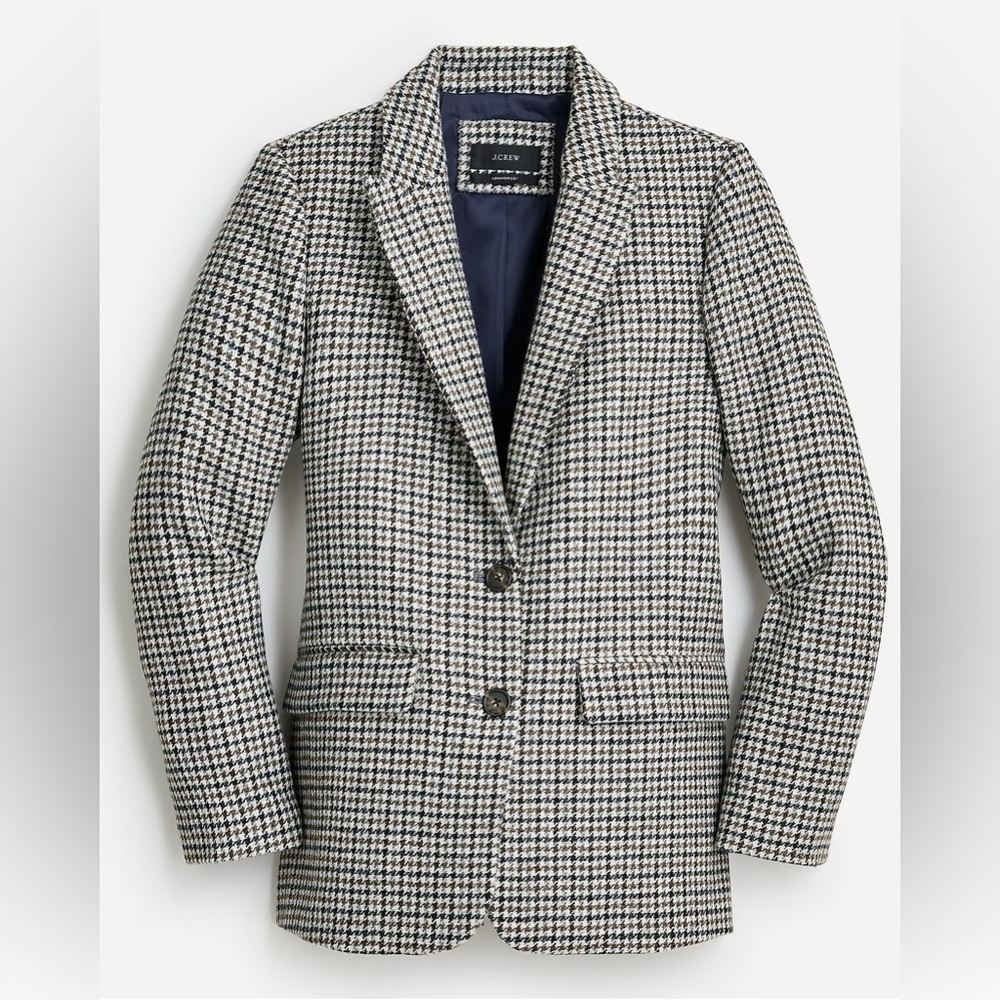 J.Crew Sommerset blazer in houndstooth wool - size 2